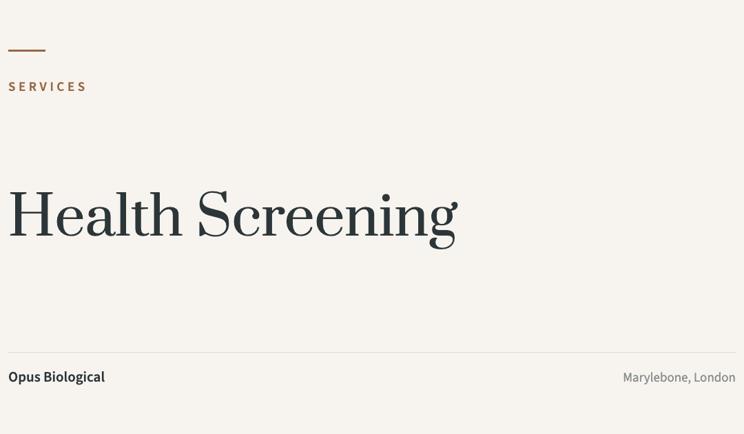Health Screening