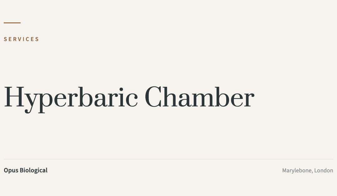 Hyperbaric Chamber