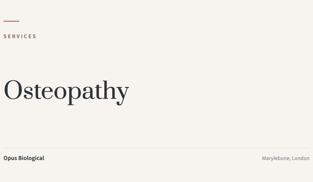 Osteopathy