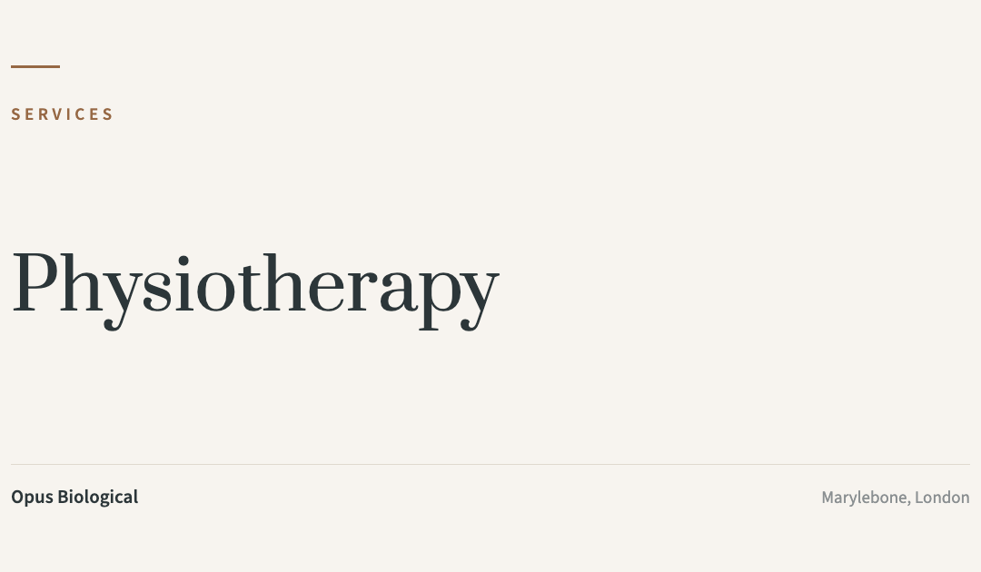 Physiotherapy