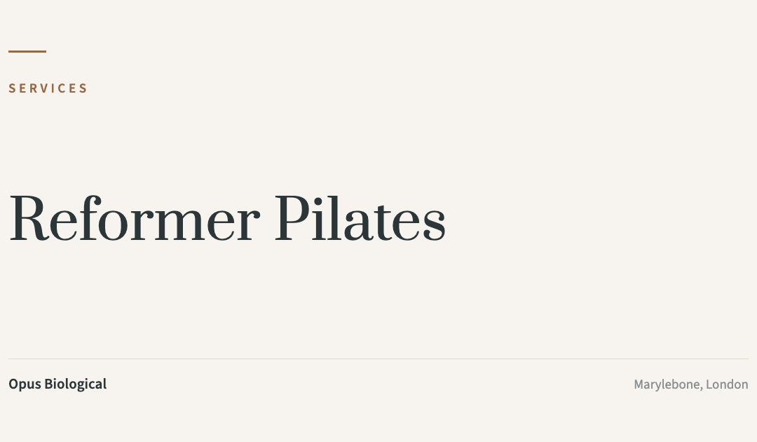 Reformer Pilates