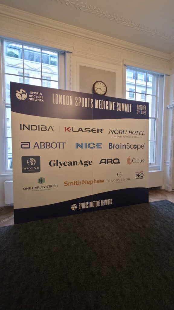 The London Sports Medicine Summit partner board at the Royal Institution
